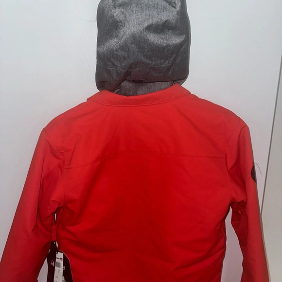 Quicksilver Boys M(12) Winter Jacket Red w detachable hood NWT - Picture 6 of 11